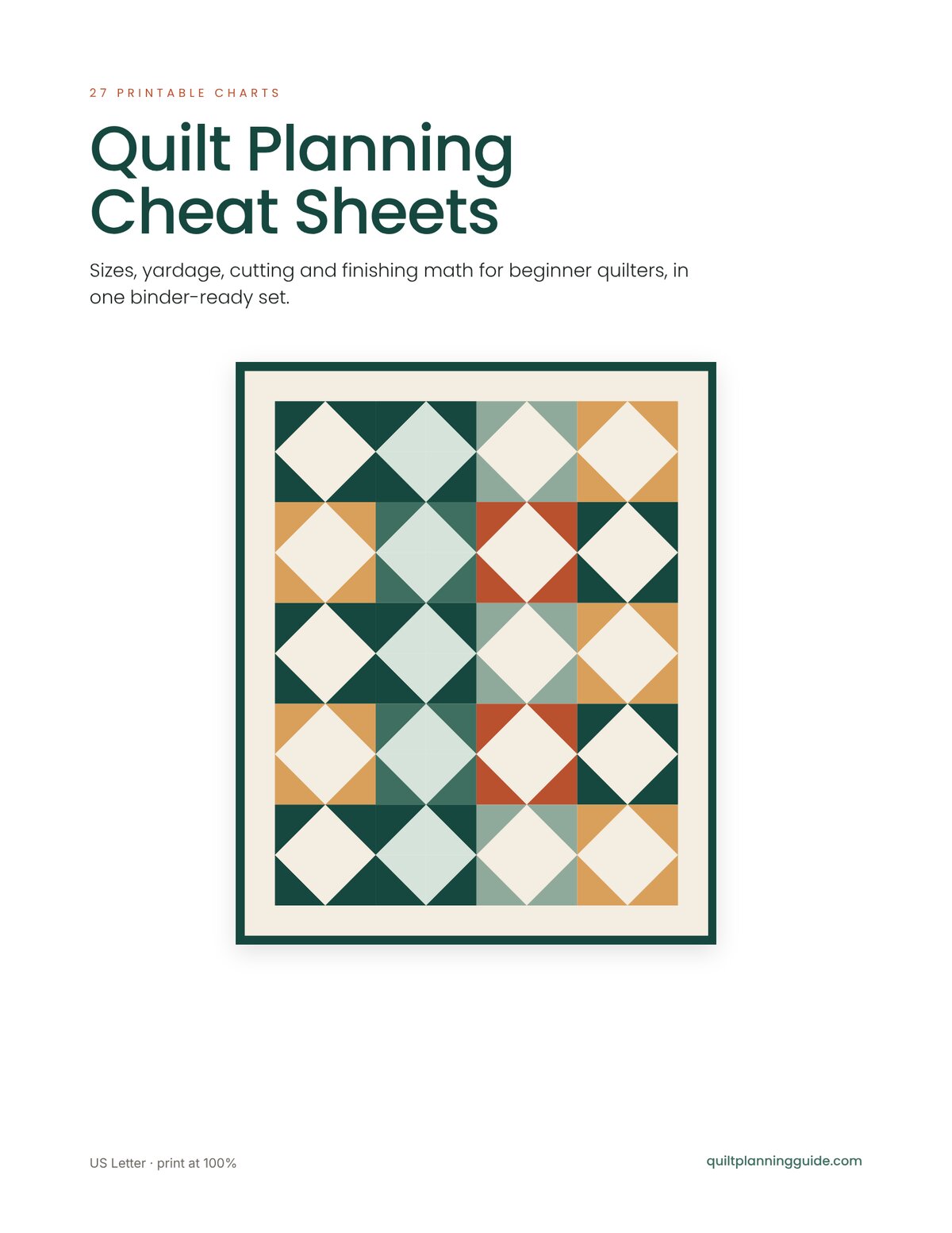 Cover of Quilt Planning Cheat Sheets